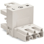 Wago 770 Series Distribution Connector, 3-Pole, Female, Male, Cable Mount, 25A, IP20