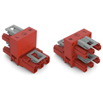 Wago 770 Series Distribution Connector, 3-Pole, Female, Male, Cable Mount, 25A, IP20