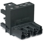 Wago 770 Series Distribution Connector, 4-Pole, Female, Male, Cable Mount, 25A, IP20