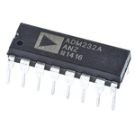 Analog Devices ADM232AANZ Line Transceiver, 16-Pin PDIP