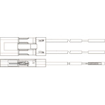 TE Connectivity SlimSeal SSL Series Cable Assembly, Female, 2-Way, IP67