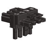 Wago 770 Series Distribution Block, 4-Pole, Female, Male, 4-Way, 25A