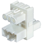 Wieland GST15i3 Series Distribution Block, 3-Pole, Male to Female, 1 → 2-Way, PCB Mount, 16A, IP40