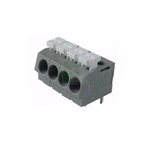 Wago 804 Series PCB Terminal Strip, 4-Pole, Female, 4-Way, PCB Mount, 10 (UL/CSA) A, 24 (IEC/EN 60664-1) A