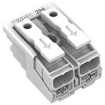 Wago 294 Series Power Supply Connector, 2-Pole, Female, 24A