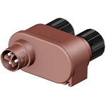 Wieland RST Mini Series Distribution Block, 3-Pole, 1 (Input), 2 (Output)-Way, Screw Mount, 16A, IP66, IP68, IP69