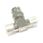 RS PRO Tee 50Ω Coaxial Adapter BNC Plug Plug to BNC Socket 1GHz