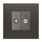SAT, TV Female 2 Outlet Socket