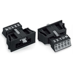 Wago 890 Series Lighting Connector, 5-Pole, Male, 5-Way, Flush Mount, 13A