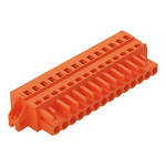 Wago 231 Series Pluggable Connector, 14-Pole, Female, 14-Way, Snap-In, 16A