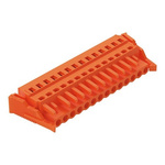 Wago 231 Series Connector, 14-Pole, Female, 14-Way, Snap-In, 16A