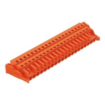 Wago 231 Series Pluggable Connector, 20-Pole, Female, 20-Way, Snap-In, 16A