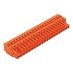 Wago 231 Series Pluggable Connector, 21-Pole, Female, 21-Way, Snap-In, 16A