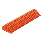 Wago 231 Series Pluggable Connector, 21-Pole, Female, 21-Way, Snap-In, 16A