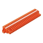 Wago 231 Series Pluggable Connector, 24-Pole, Female, 24-Way, Panel Mount, 16A