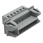 Wago 231 Series Connector, 6-Pole, Male, 6-Way, Snap-In, 12A
