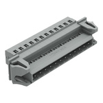 Wago 231 Series Pluggable Connector, 12-Pole, Male, 12-Way, Snap-In, 12A