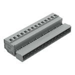 Wago 231 Series Pluggable Connector, 14-Pole, Male, 14-Way, Plug-In, 12A
