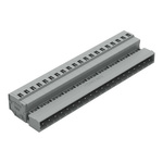 Wago 231 Series Pluggable Connector, 20-Pole, Male, 20-Way, Snap-In, 12A