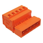 Wago 231 Series Pluggable Connector, 5-Pole, Male, 5-Way, Snap-In, 12A