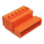 Wago 231 Series Pluggable Connector, 6-Pole, Male, 6-Way, Snap-In, 12A
