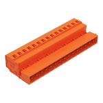 Wago 231 Series Pluggable Connector, 15-Pole, Male, 15-Way, Snap-In, 12A