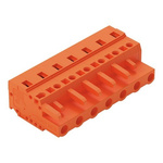 Wago 231 Series Pluggable Connector, 7-Pole, Female, 7-Way, Free Hanging, 16A