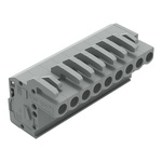 Wago 232 Series Pluggable Connector, 9-Pole, Female, 9-Way, Snap-In, 14A