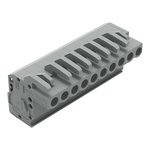 Wago 232 Series Connector, 10-Pole, Female, 10-Way, Snap-In, 14A
