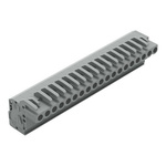 Wago 232 Series Connector, 19-Pole, Female, 19-Way, Snap-In, 14A