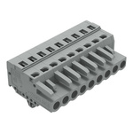 Wago 231 Series Connector, 9-Pole, Female, 9-Way, Snap-In, 16A