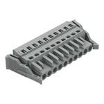 Wago 231 Series Connector, 10-Pole, Female, 10-Way, Snap-In, 16A