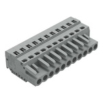 Wago 231 Series Pluggable Connector, 11-Pole, Female, 11-Way, Plug-In, 16A