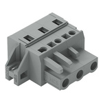 Wago 231 Series Pluggable Connector, 3-Pole, Female, 3-Way, Snap-In, 16A