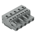Wago 231 Series Connector, 5-Pole, Female, 5-Way, Cable Mount, 15A