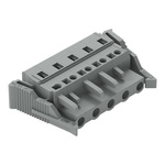 Wago 231 Series Pluggable Connector, 5-Pole, Female, 5-Way, Snap-In, 16A