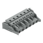 Wago 231 Series Pluggable Connector, 6-Pole, Female, 6-Way, Snap-In, 16A