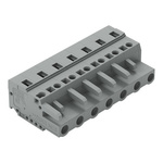 Wago 231 Series Pluggable Connector, 7-Pole, Female, 7-Way, Snap-In, 16A