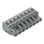 Wago 231 Series Pluggable Connector, 8-Pole, Female, 8-Way, Snap-In, 16A