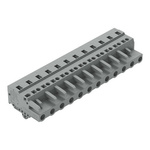 Wago 231 Series Pluggable Connector, 12-Pole, Female, 12-Way, Snap-In, 16A