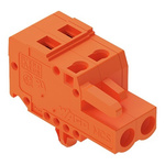Wago 231 Series Pluggable Connector, 2-Pole, Female, 2-Way, Snap-In, 16A