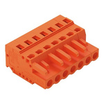 Wago 231 Series Connector, 7-Pole, Female, 7-Way, Snap-In, 16A
