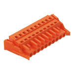 Wago 231 Series Connector, 10-Pole, Female, 10-Way, Snap-In, 16A