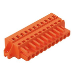 Wago 231 Series Pluggable Connector, 11-Pole, Female, 11-Way, Snap-In, 16A