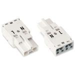 Wago 770 Series Plug, 2-Pole, Cable Mount, 25A, IP20