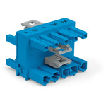 Wago 770 Series Distribution Connector, 5-Pole, Female, Male, Cable Mount, 25A, IP20