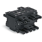 Wago 770 Series Distribution Connector, 3-Pole, Female, Male, Cable Mount, 25A, IP20