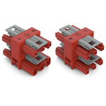 Wago 770 Series Distribution Connector, 3-Pole, Female, Male, Cable Mount, 25A, IP20