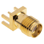 RS PRO, jack Edge Mount SMA Connector, 50Ω, Solder Termination, Straight Body