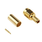 RS PRO, Plug Cable Mount SMA Connector, 50Ω, Crimp Termination, Straight Body